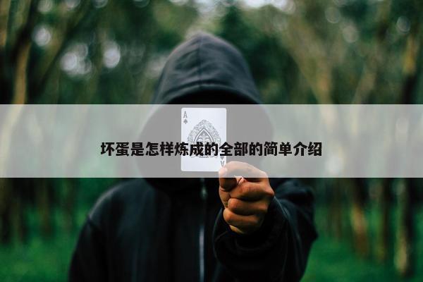 坏蛋是怎样炼成的全部的简单介绍