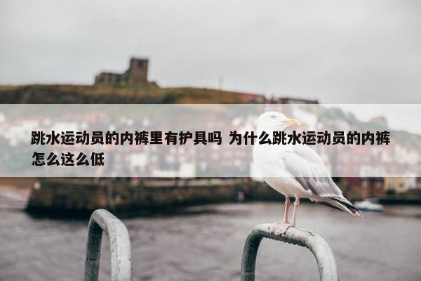 跳水运动员的内裤里有护具吗 为什么跳水运动员的内裤怎么这么低