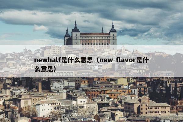 newhalf是什么意思（new flavor是什么意思）