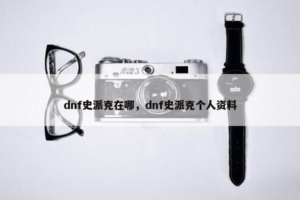 dnf史派克在哪，dnf史派克个人资料