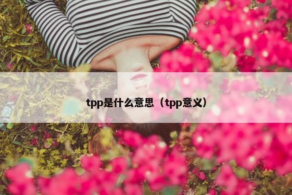 tpp是什么意思（tpp意义）