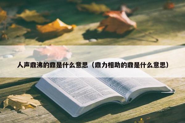 人声鼎沸的鼎是什么意思（鼎力相助的鼎是什么意思）