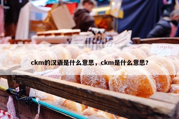 ckm的汉语是什么意思，ckm是什么意思?