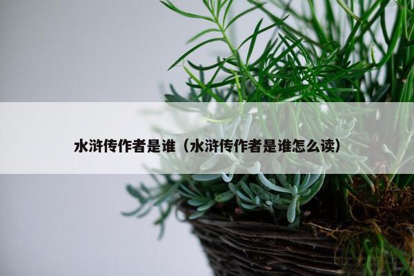 水浒传作者是谁（水浒传作者是谁怎么读）