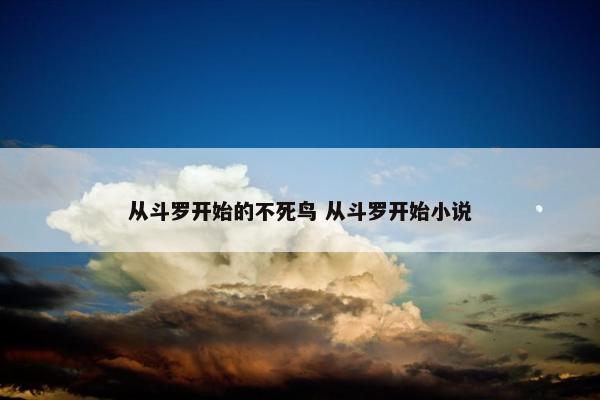 从斗罗开始的不死鸟 从斗罗开始小说