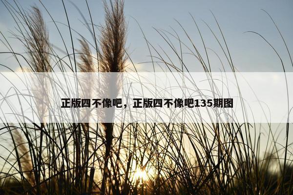 正版四不像吧，正版四不像吧135期图