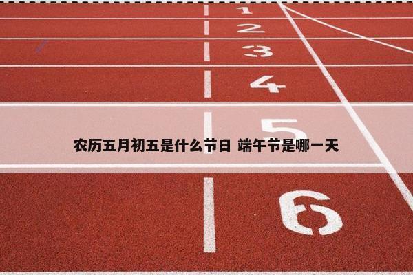 农历五月初五是什么节日 端午节是哪一天