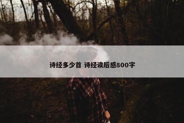 诗经多少首 诗经读后感800字