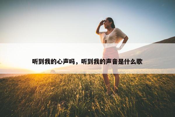 听到我的心声吗，听到我的声音是什么歌