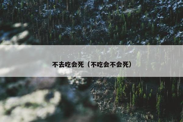 不去吃会死（不吃会不会死）