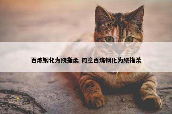 百炼钢化为绕指柔 何意百炼钢化为绕指柔