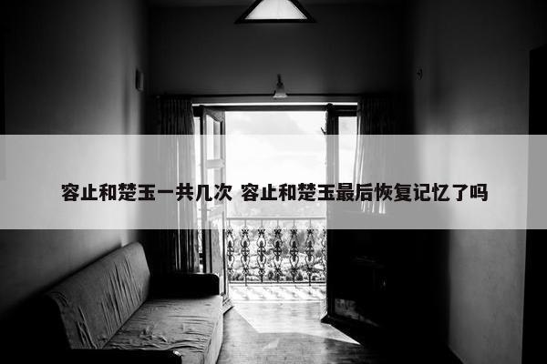 容止和楚玉一共几次 容止和楚玉最后恢复记忆了吗