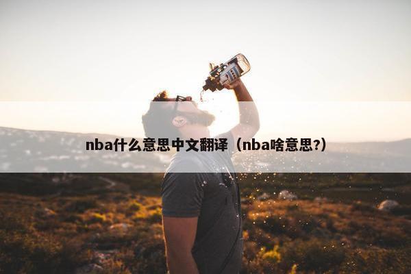 nba什么意思中文翻译（nba啥意思?）