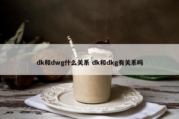 dk和dwg什么关系 dk和dkg有关系吗