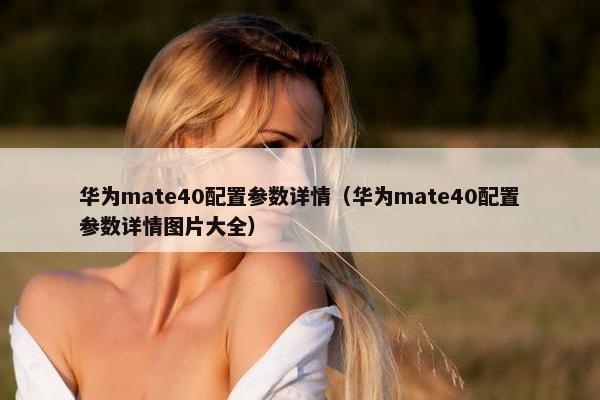 华为mate40配置参数详情（华为mate40配置参数详情图片大全）