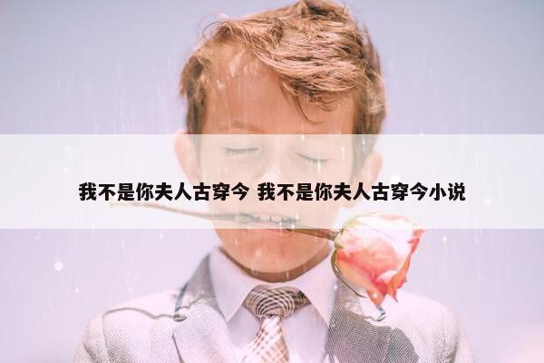 我不是你夫人古穿今 我不是你夫人古穿今小说