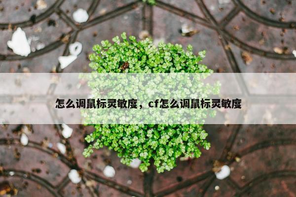 怎么调鼠标灵敏度，cf怎么调鼠标灵敏度