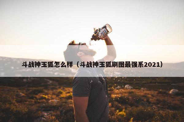 斗战神玉狐怎么样（斗战神玉狐刷图最强系2021）