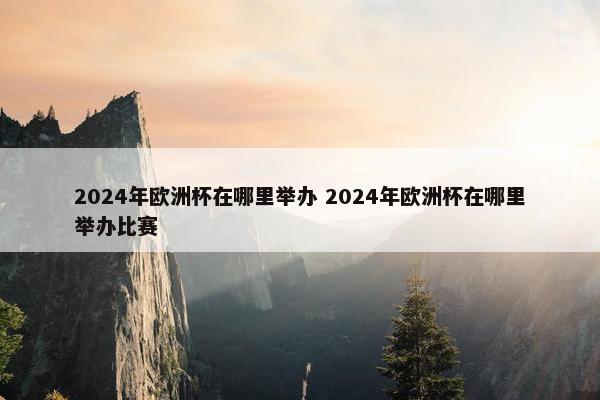 2024年欧洲杯在哪里举办 2024年欧洲杯在哪里举办比赛