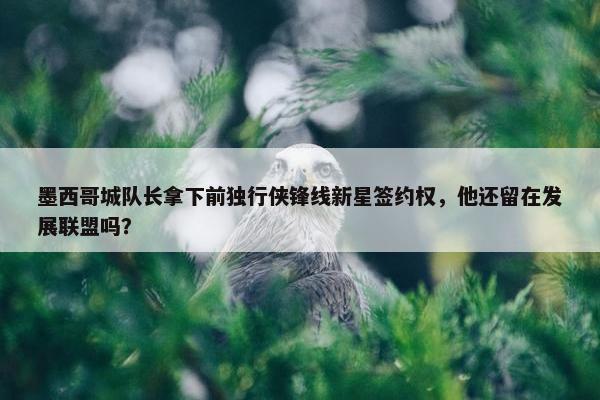 墨西哥城队长拿下前独行侠锋线新星签约权，他还留在发展联盟吗？