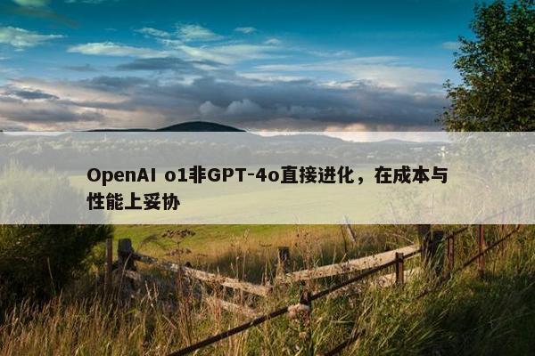 OpenAI o1非GPT-4o直接进化，在成本与性能上妥协