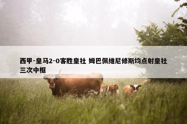 西甲-皇马2-0客胜皇社 姆巴佩维尼修斯均点射皇社三次中框