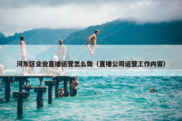 河东区企业直播运营怎么做（直播公司运营工作内容）