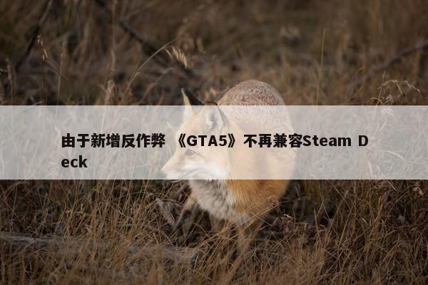 由于新增反作弊 《GTA5》不再兼容Steam Deck