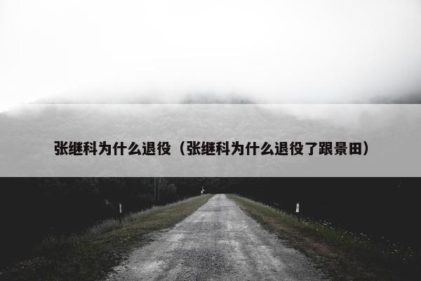 张继科为什么退役（张继科为什么退役了跟景田）