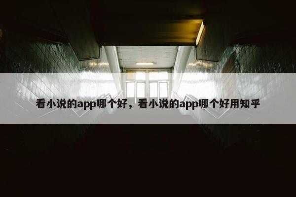 看小说的app哪个好，看小说的app哪个好用知乎