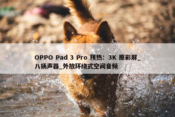 OPPO Pad 3 Pro 预热：3K 原彩屏_八扬声器_外放环绕式空间音频